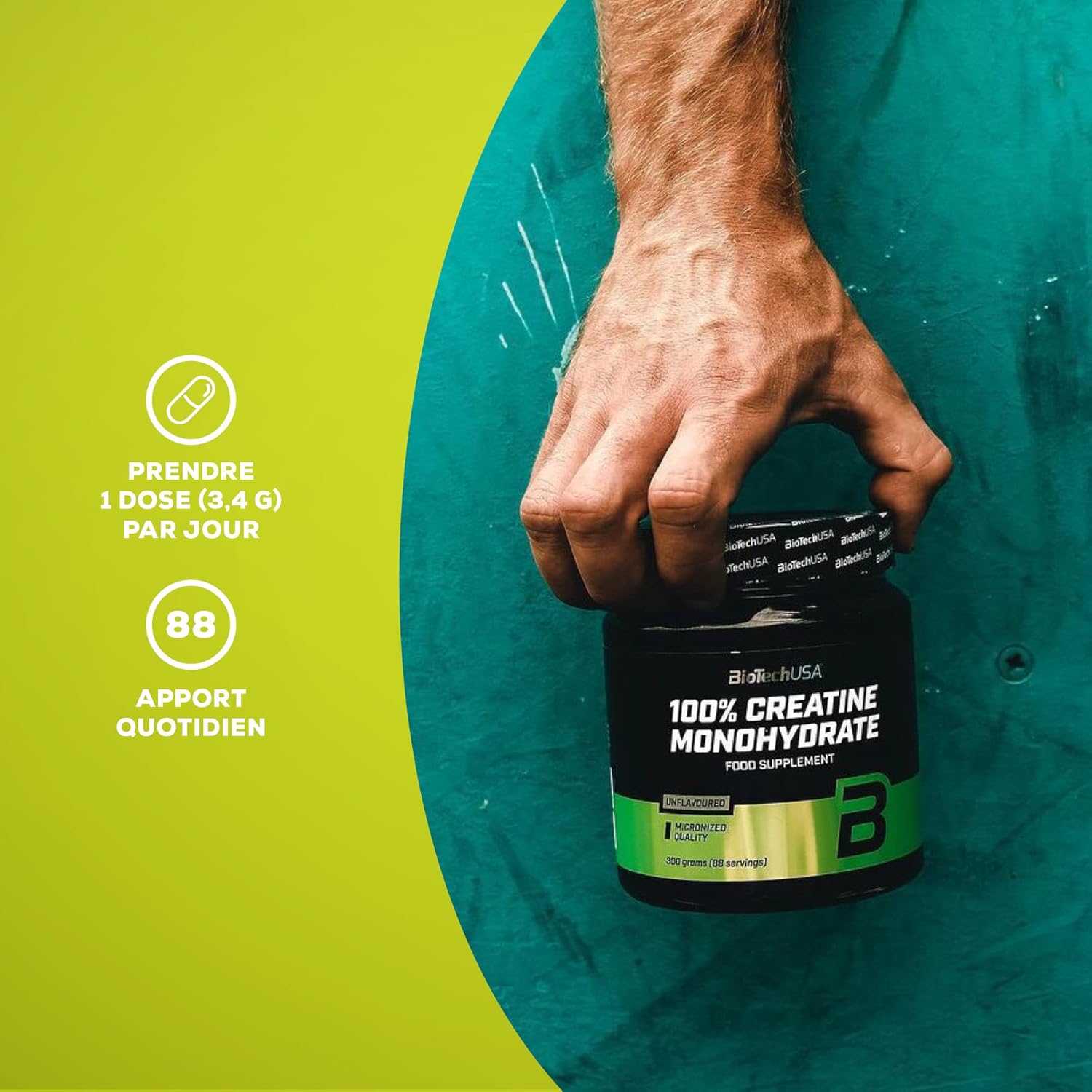 100 % CREATINE BIOTECH USA - 300GR - BiotechUSA